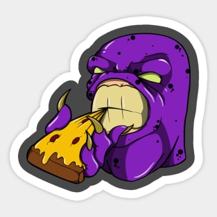 Monster Pizza Sticker